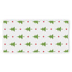 Christmas Tree And Star Pattern Print Beach Towel