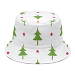Christmas Tree And Star Pattern Print Bucket Hat