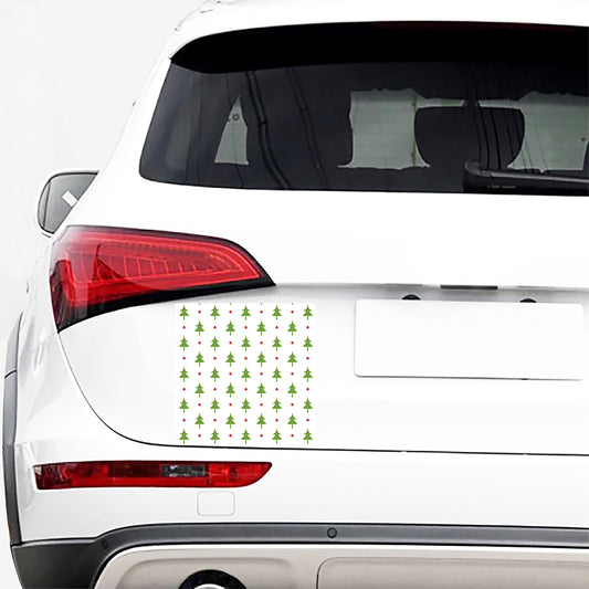 Christmas Tree And Star Pattern Print Car Sticker