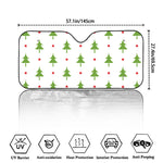 Christmas Tree And Star Pattern Print Car Windshield Sun Shade