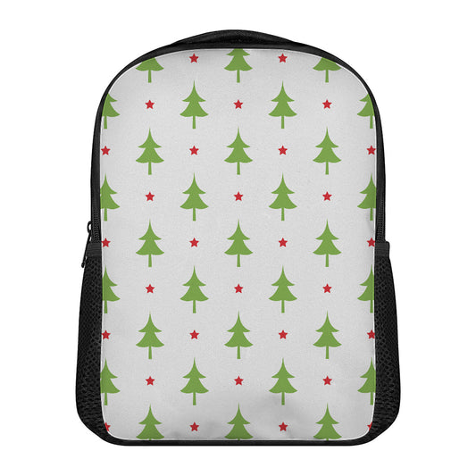 Christmas Tree And Star Pattern Print Casual Backpack