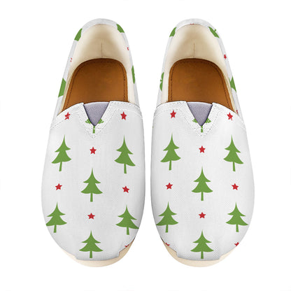 Christmas Tree And Star Pattern Print Casual Shoes