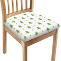 Christmas Tree And Star Pattern Print Chair Cushion Cover