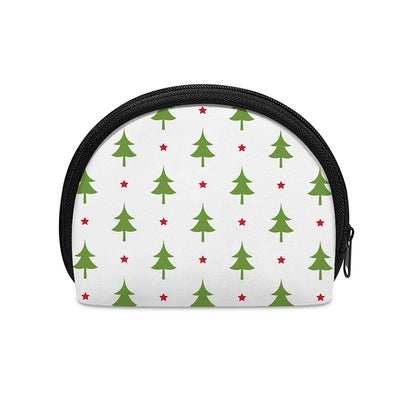 Christmas Tree And Star Pattern Print Coin Purse