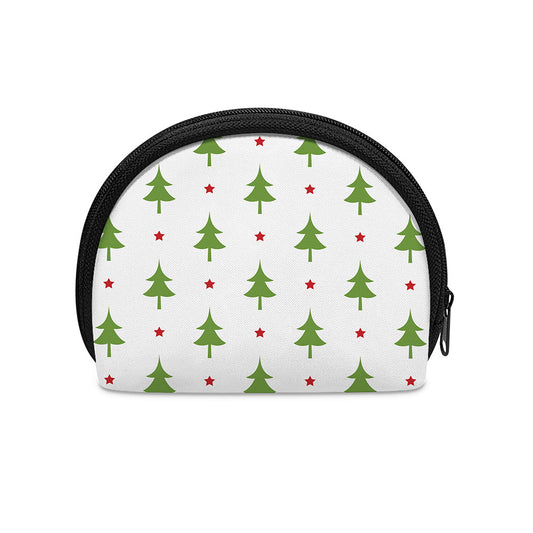 Christmas Tree And Star Pattern Print Coin Purse