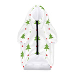 Christmas Tree And Star Pattern Print Dog Zip Up Hoodie