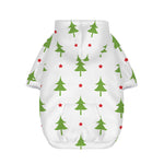 Christmas Tree And Star Pattern Print Dog Zip Up Hoodie