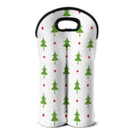 Christmas Tree And Star Pattern Print Double Neoprene Wine Tote