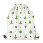 Christmas Tree And Star Pattern Print Drawstring Bag