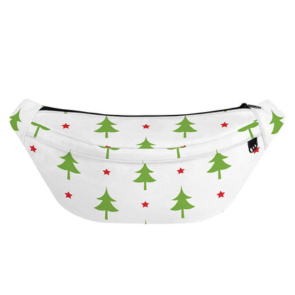 Christmas Tree And Star Pattern Print Fanny Pack