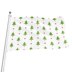 Christmas Tree And Star Pattern Print Flag