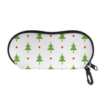 Christmas Tree And Star Pattern Print Glasses Case