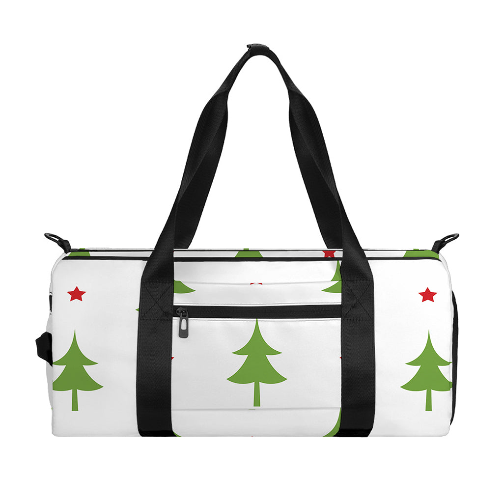 Christmas Tree And Star Pattern Print Gym Bag