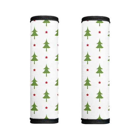 Christmas Tree And Star Pattern Print Handle Covers