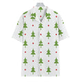 Christmas Tree And Star Pattern Print Hawaiian Shirt