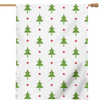 Christmas Tree And Star Pattern Print House Flag