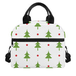 Christmas Tree And Star Pattern Print Insulated Lunch Bag