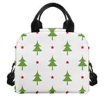 Christmas Tree And Star Pattern Print Insulated Lunch Bag