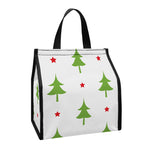 Christmas Tree And Star Pattern Print Insulated Lunch Tote
