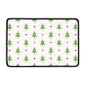 Christmas Tree And Star Pattern Print Kitchen Mat
