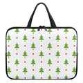 Christmas Tree And Star Pattern Print Laptop Sleeve With Handle