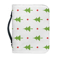 Christmas Tree And Star Pattern Print Leather Bible Cover