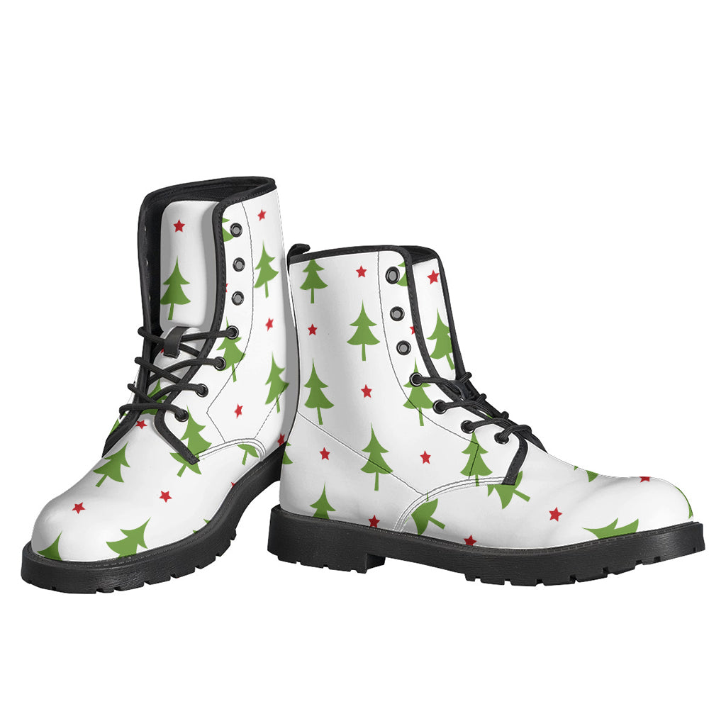 Christmas Tree And Star Pattern Print Backpack