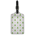 Christmas Tree And Star Pattern Print Luggage Tag