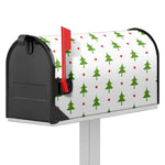Christmas Tree And Star Pattern Print Mailbox Cover