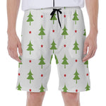 Christmas Tree And Star Pattern Print Men's Beach Shorts