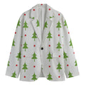 Christmas Tree And Star Pattern Print Men's Blazer