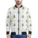 Christmas Tree And Star Pattern Print Men's Bomber Jacket