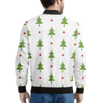 Christmas Tree And Star Pattern Print Men's Bomber Jacket