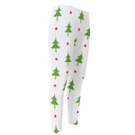 Christmas Tree And Star Pattern Print Men's Compression Pants