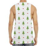 Christmas Tree And Star Pattern Print Men's Muscle Tank Top