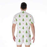 Christmas Tree And Star Pattern Print Men's Rompers