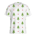 Christmas Tree And Star Pattern Print Men's Athletic T-Shirt