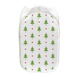 Christmas Tree And Star Pattern Print Mesh Laundry Hamper
