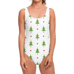 Christmas Tree And Star Pattern Print One Piece Swimsuit