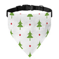 Christmas Tree And Star Pattern Print Over The Collar Dog Bandana