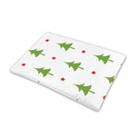 Christmas Tree And Star Pattern Print Pet Cooling Mat Cover