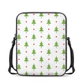 Christmas Tree And Star Pattern Print Rectangular Crossbody Bag