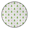 Christmas Tree And Star Pattern Print Round Floor Mat