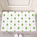 Christmas Tree And Star Pattern Print Rubber Doormat