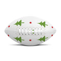 Christmas Tree And Star Pattern Print Rugby Ball