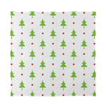 Christmas Tree And Star Pattern Print Silk Bandana