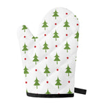 Christmas Tree And Star Pattern Print Single Oven Mitt