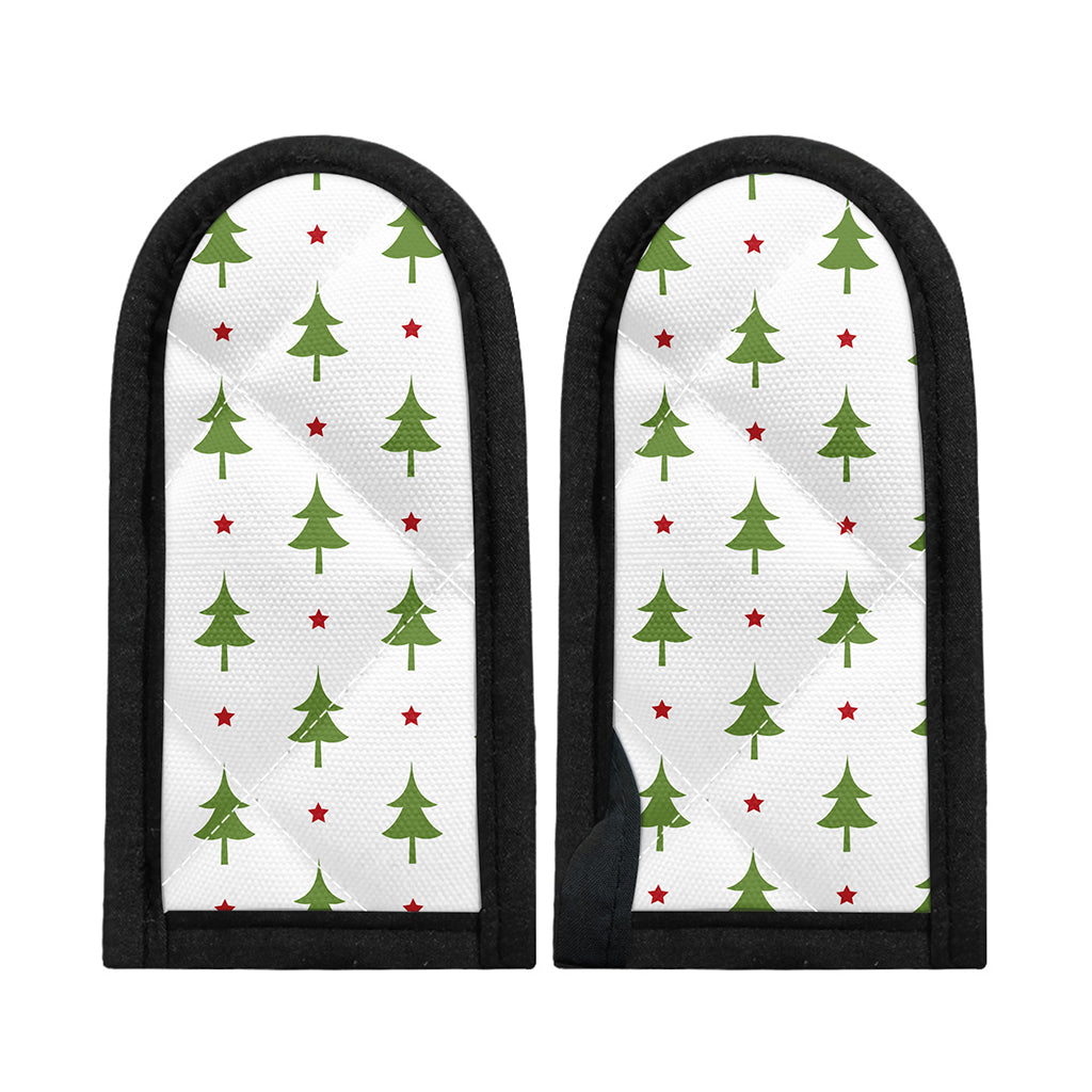 Christmas Tree And Star Pattern Print Skillet Handle Cover