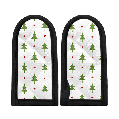 Christmas Tree And Star Pattern Print Skillet Handle Cover