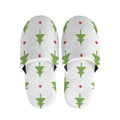 Christmas Tree And Star Pattern Print Slippers
